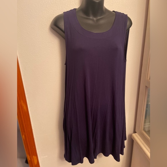 NWT womens navy blue tunic length tank top size large - Picture 11 of 12